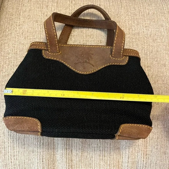 Tommy Bahama burlap suede purse - Picture 3 of 8